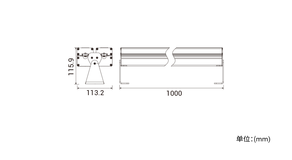 YD-XQ-110A  双排LED洗墙灯